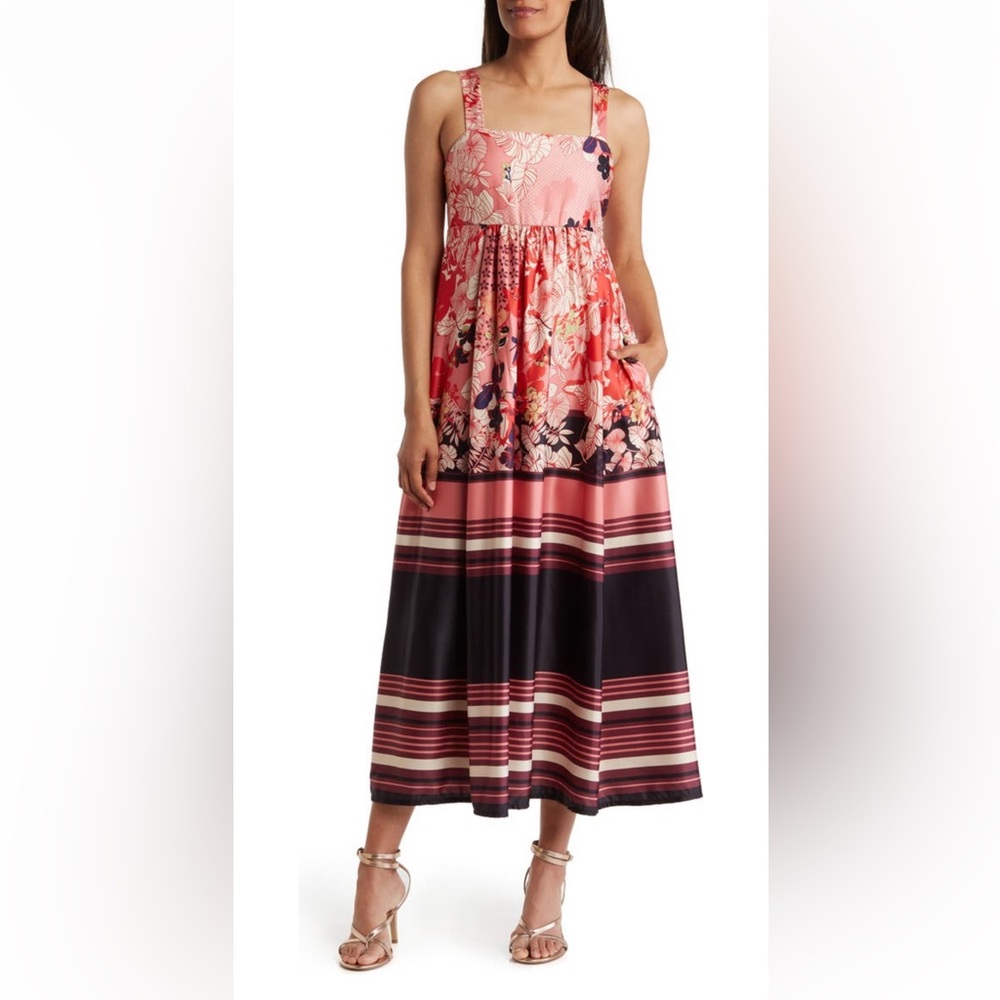 Stitchdrop Maui Paisley Sleeveless  A-Line Beautiful Silky Smooth Fabric…